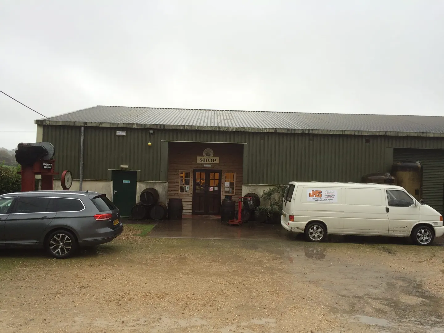 Photo of Lyme Bay Winery, a vineyard near Axminster, Devon, south west England.