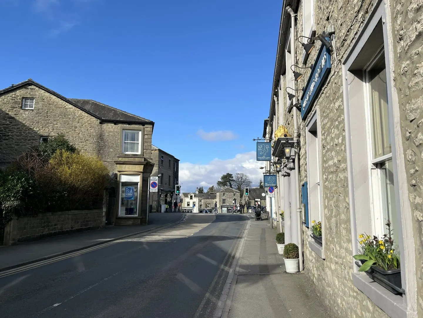 Photo of Settle, a village in North Yorkshire, northern England.