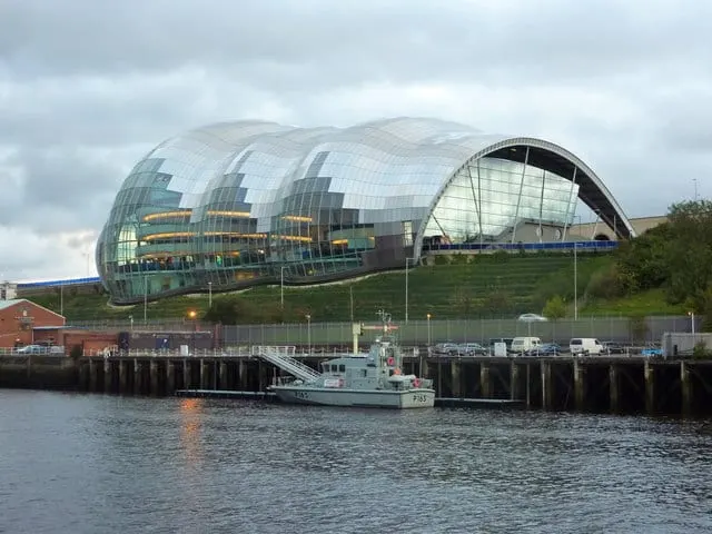 Photo of The Glasshouse, Gateshead, a landmark near Newcastle upon Tyne, Tyne and Wear, north east England.