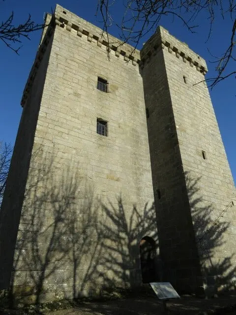 Photo of Scotstarvit Tower, a ruined tower house near Ceres, Fife, central Scotland.