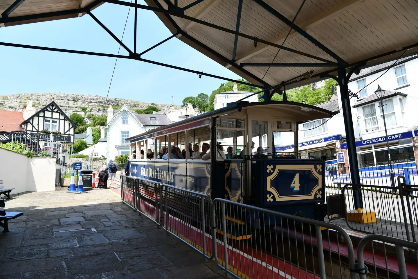 Photo of Great Orme Tramway, a visitor attraction near Llandudno, Conwy, north Wales.