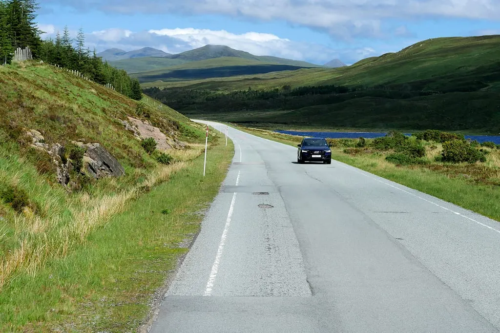 Photo of Loch Scaven, a loch near Achnasheen, Highland, the Scottish Highlands and Islands.