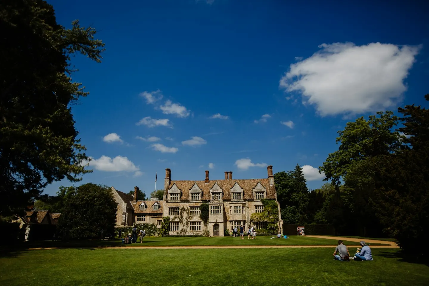 Photo of Anglesey Abbey, a Grade II* registered house & garden near Swaffham Prior, Cambridgeshire, eastern England.