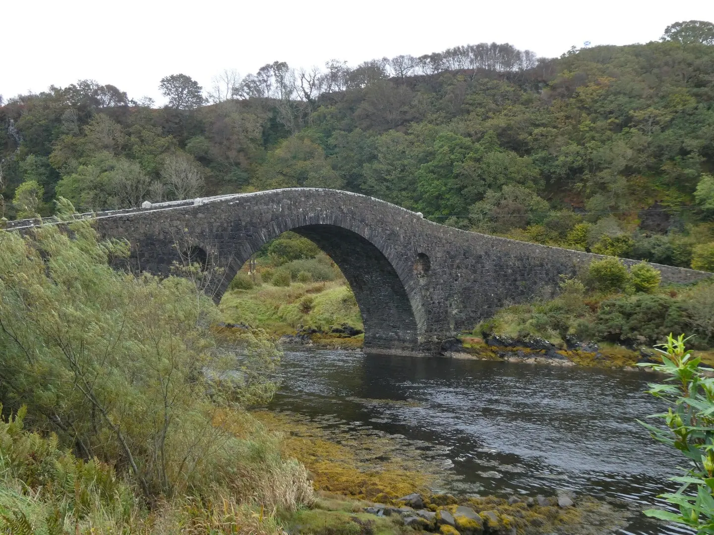 Photo of Clachan Bridge, a landmark near Clachan Seil, Argyll and Bute, the Scottish Highlands and Islands.
