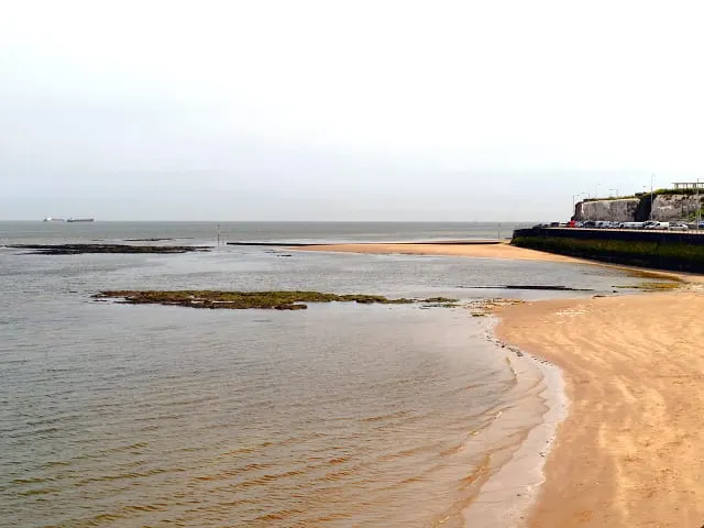 Photo of Margate Fulsam Rock, a swimming spot near Broadstairs, Kent, south east England.