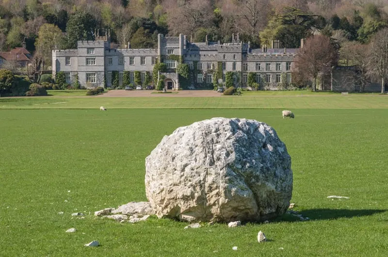 Photo of West Dean Gardens, a Grade II* registered house & garden near Singleton in the South Downs, West Sussex, south east England.