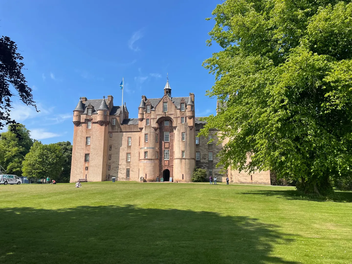 Photo of Fyvie Castle Garden, a garden in Aberdeenshire, north east Scotland.