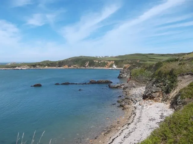Photo of the coast at Cemaes, Anglesey, north Wales.
