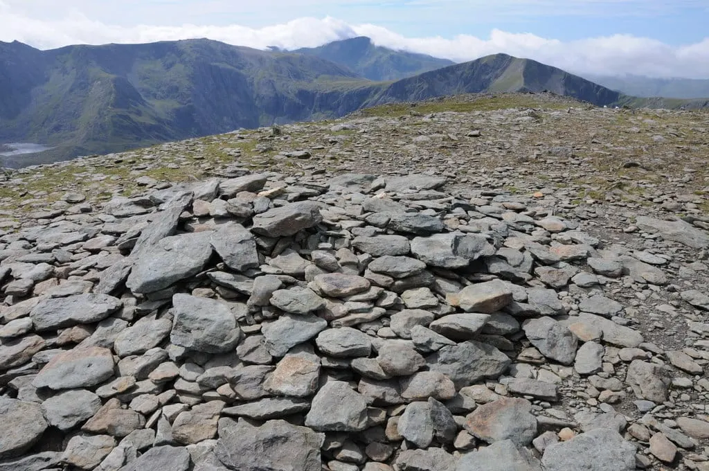 Photo: Pen yr Ole Wen, a 979m hill near Capel Curig in Eryri, Conwy, north Wales.