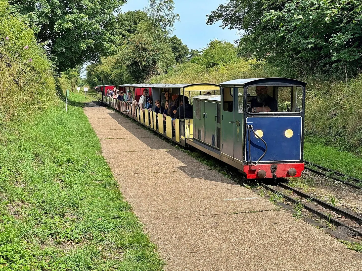 Photo of Wells & Walsingham Light Railway, a visitor attraction near Wells-next-the-Sea, Norfolk, eastern England.