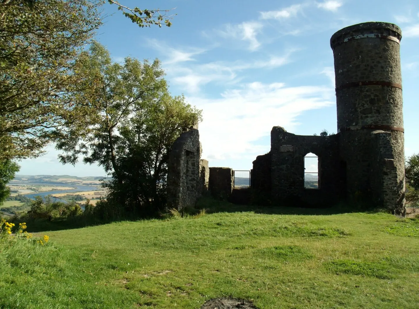 Photo: Kinnoull Hill and Tower, a viewpoint near Fowlis Wester, Perth and Kinross, central Scotland.