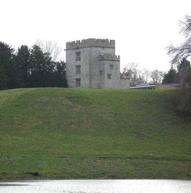 Photo of Newton St Loe Castle, a ruined castle near Bath, Somerset, south west England.