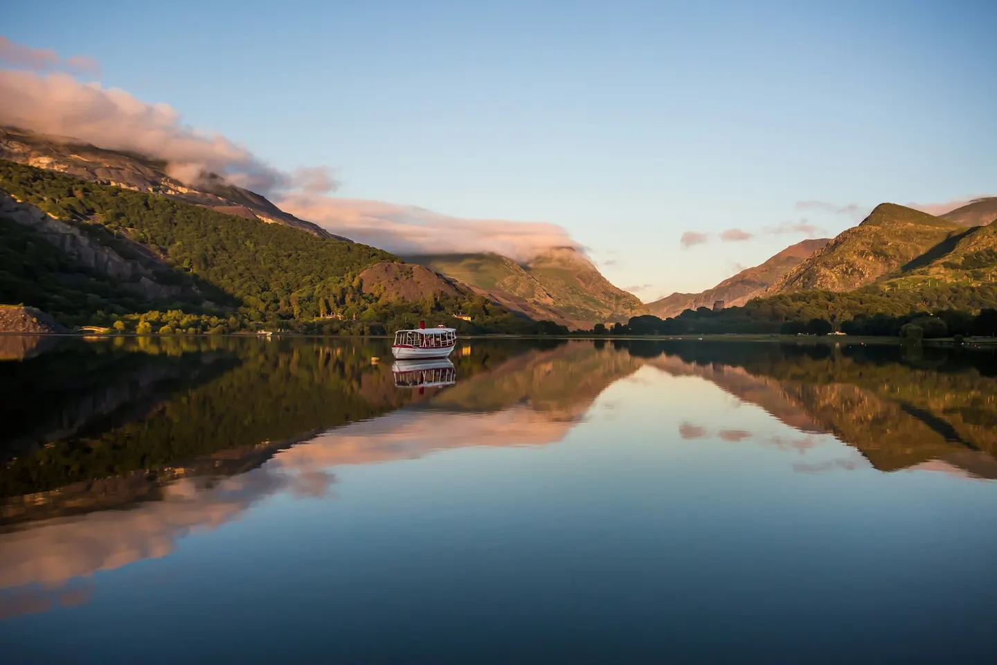 Photo of Llanberis Pass, a landmark near Capel Curig in Eryri, Gwynedd, north Wales.