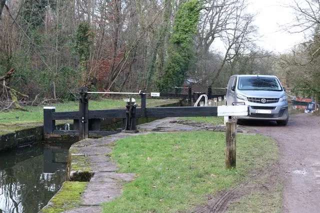Photo of the Peak Forest Canal, a 15-mile canal running from Dukinfield Junction to Bugsworth Basin, England.