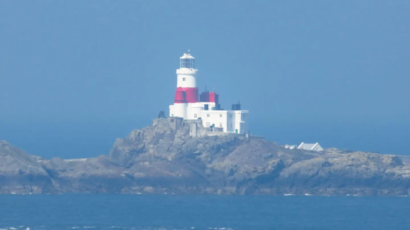 Photo of Skerries Lighthouse, a lighthouse near Cemaes, Anglesey, north Wales.