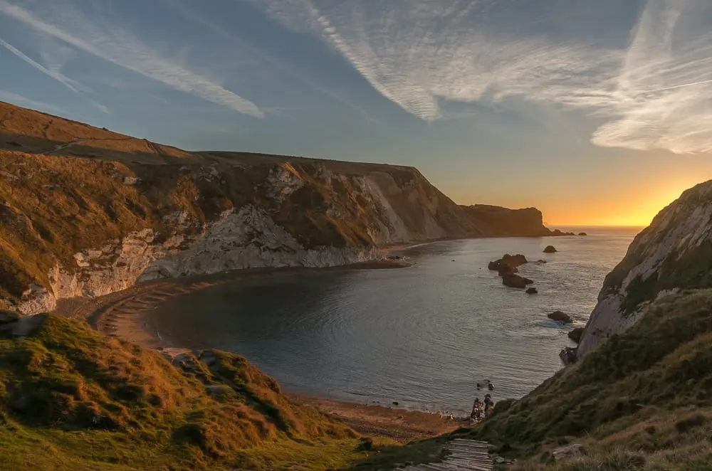 Photo of Man O' War Cove, a swimming spot near Osmington, Dorset, south west England.