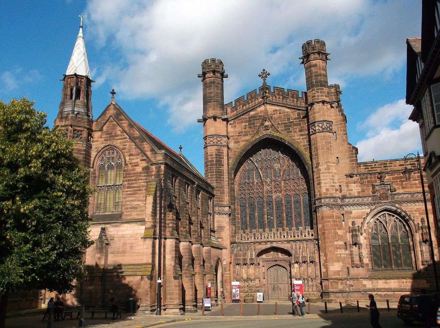 Photo of Chester Cathedral, a church in Cheshire, north west England.