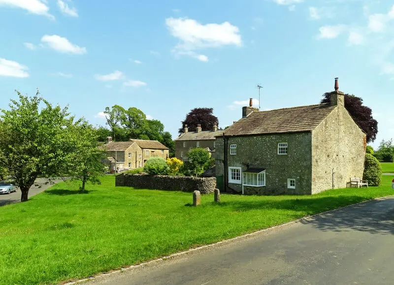 Photo of Airton, a village in the Yorkshire Dales, North Yorkshire, northern England.