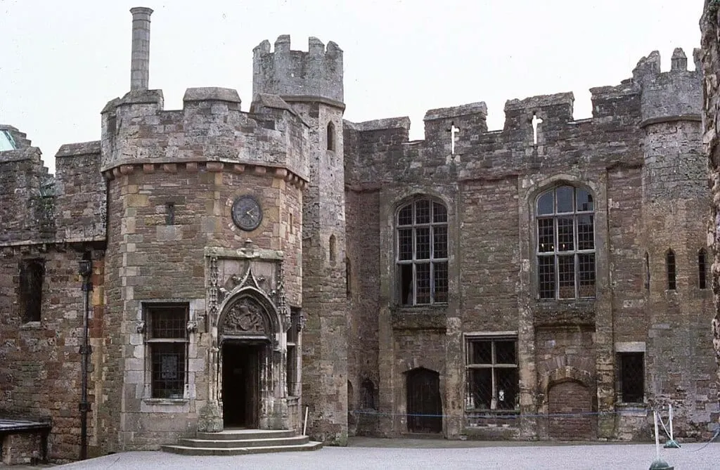 Photo of Berkeley Castle, a Grade II* registered house & garden near Frampton on Severn, Gloucestershire, south west England.