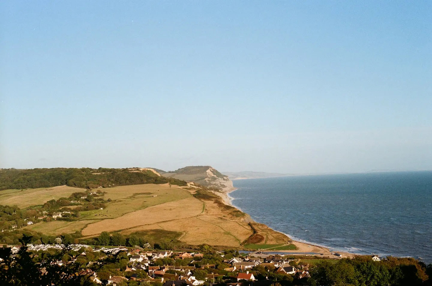 Photo of Charmouth, a village in Dorset, south west England.