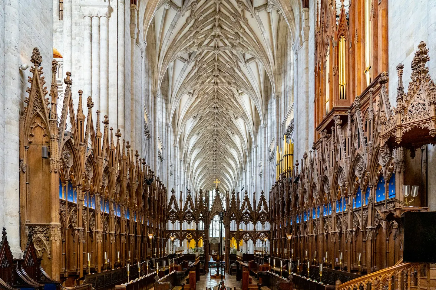Photo of Winchester Cathedral, a cathedral in Hampshire, south east England.