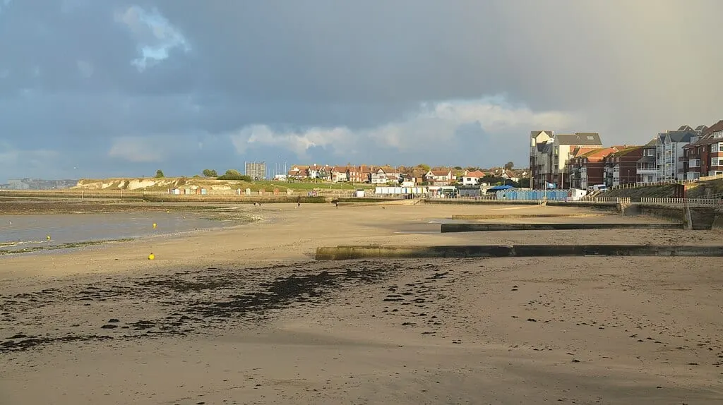 Photo of St Mildred's Bay, Westgate, a swimming spot near Broadstairs, Kent, south east England.