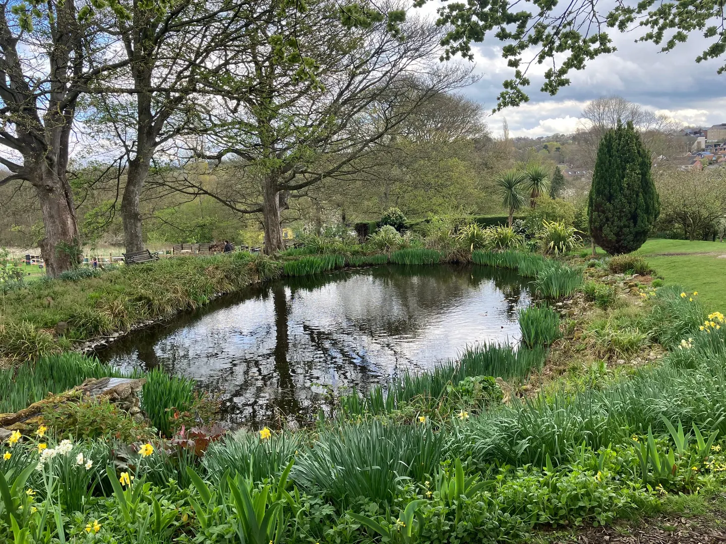Photo of Crook Hall Gardens, a garden in County Durham, north east England.