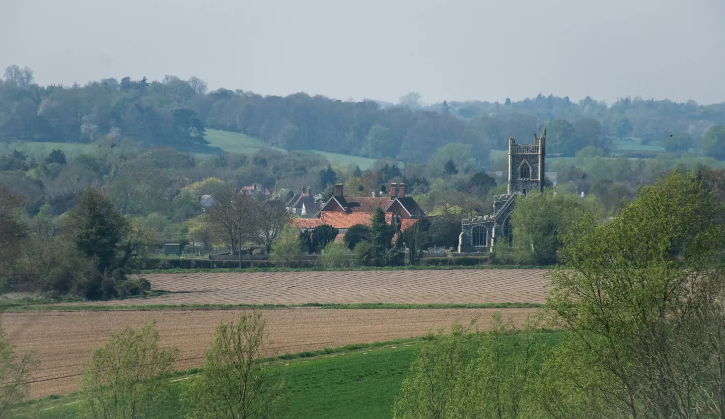 Photo of Dedham, a village in Dedham Vale, Essex, eastern England.