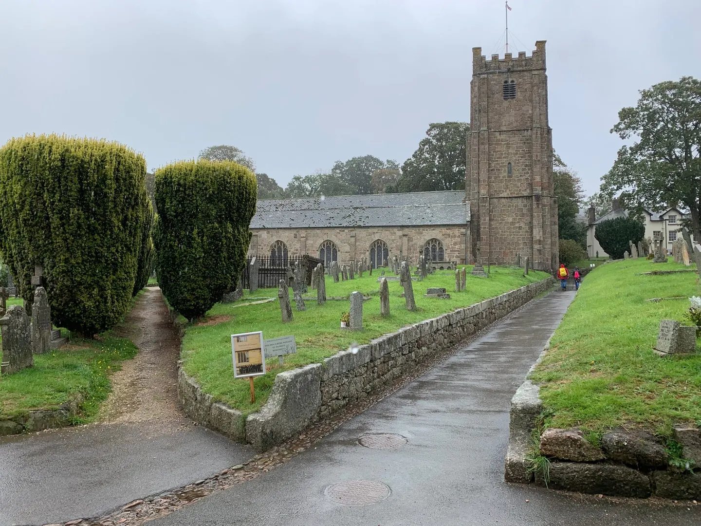Photo of St Michael the Archangel, Chagford, a church in Dartmoor, Devon, south west England.