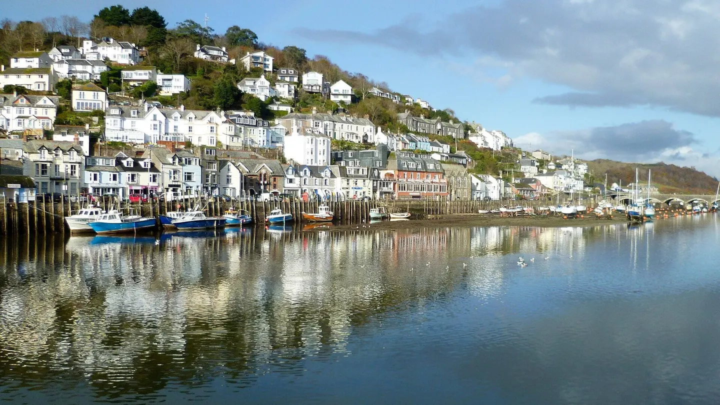 Photo of Looe, a village in Cornwall, south west England.