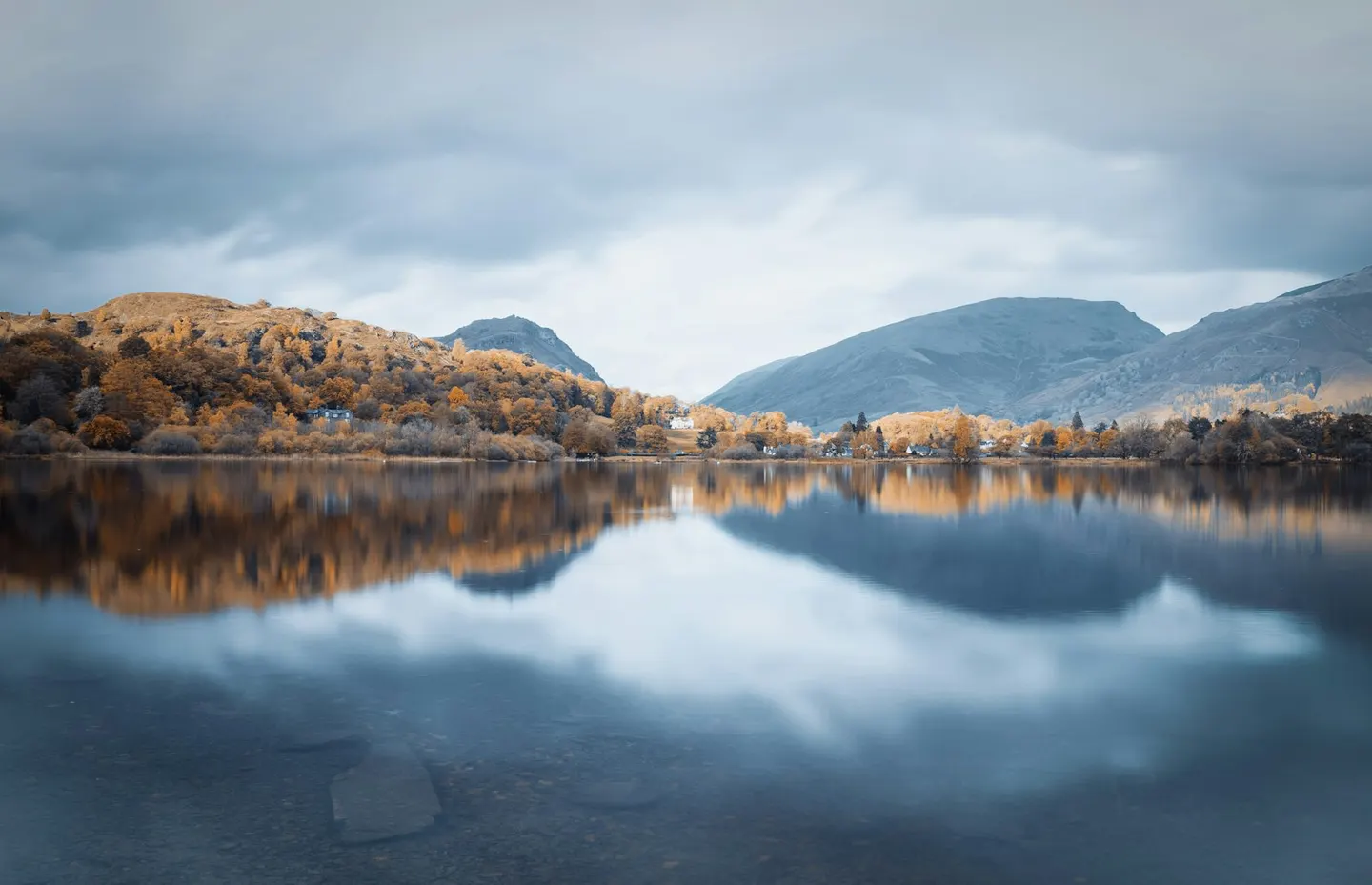 Photo of Grasmere, a mere near Elterwater in the Lake District, Cumbria, north west England.
