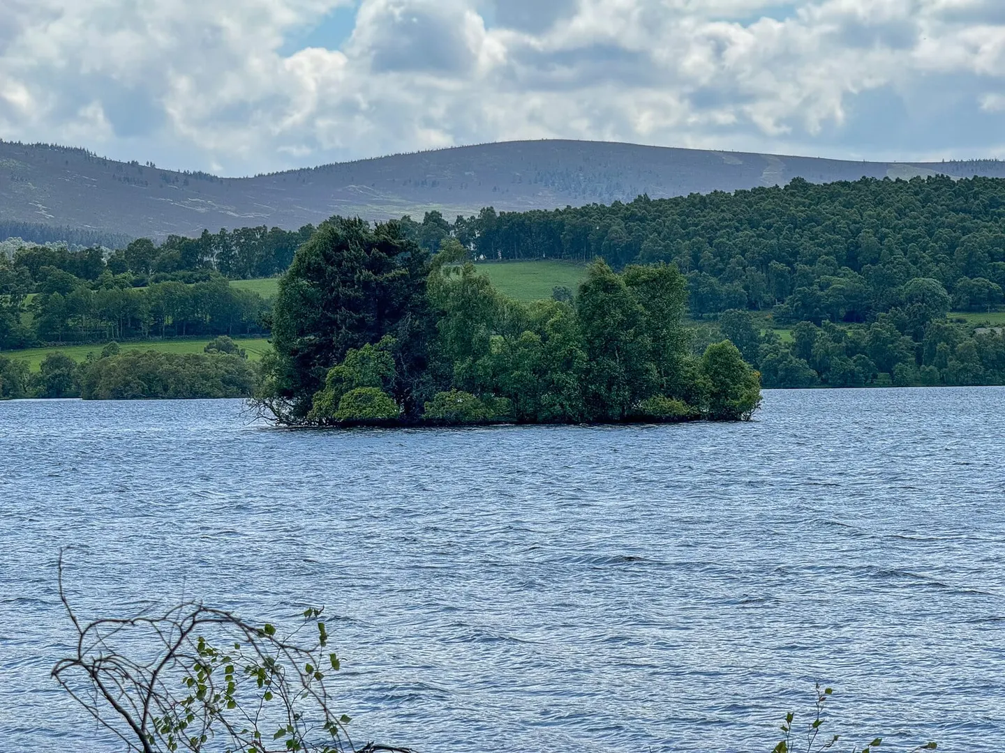 Photo of Loch Kinord, a loch near Dinnet in the Cairngorms, Aberdeenshire, north east Scotland.