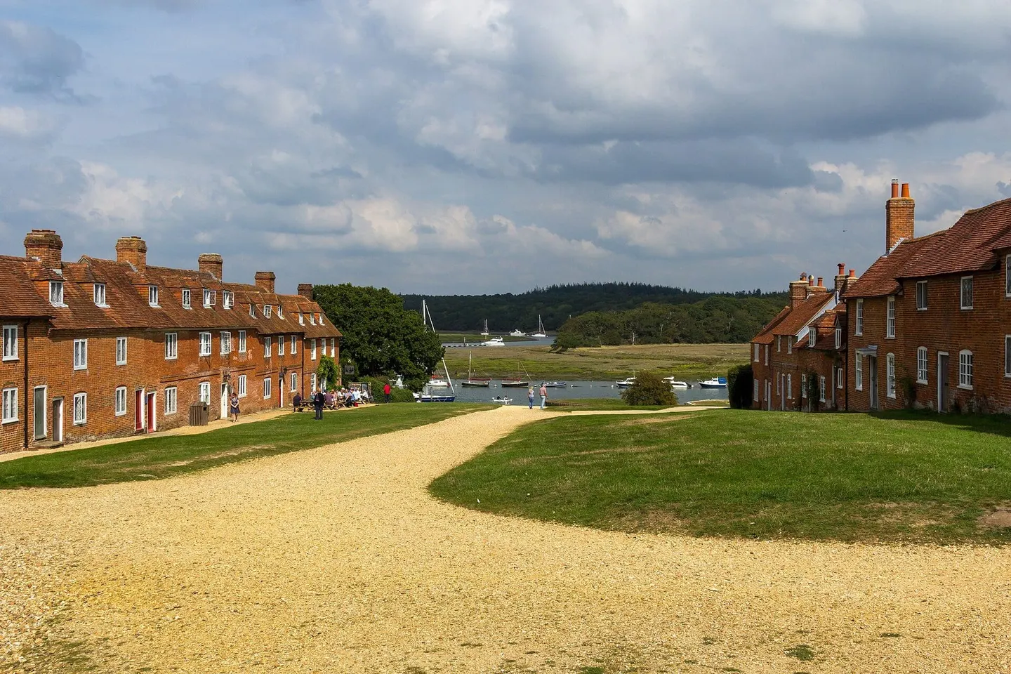 Photo of Bucklers Hard, a village in the New Forest, Hampshire, south east England.