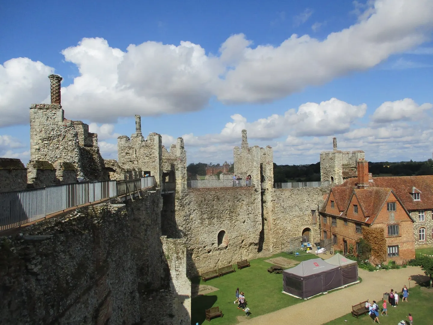 Photo of Framlingham, a village in Suffolk, eastern England.