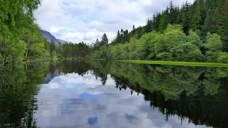 Photo of Glencoe Lochan, a loch in Ben Nevis and Glen Coe, Highland, the Scottish Highlands and Islands.