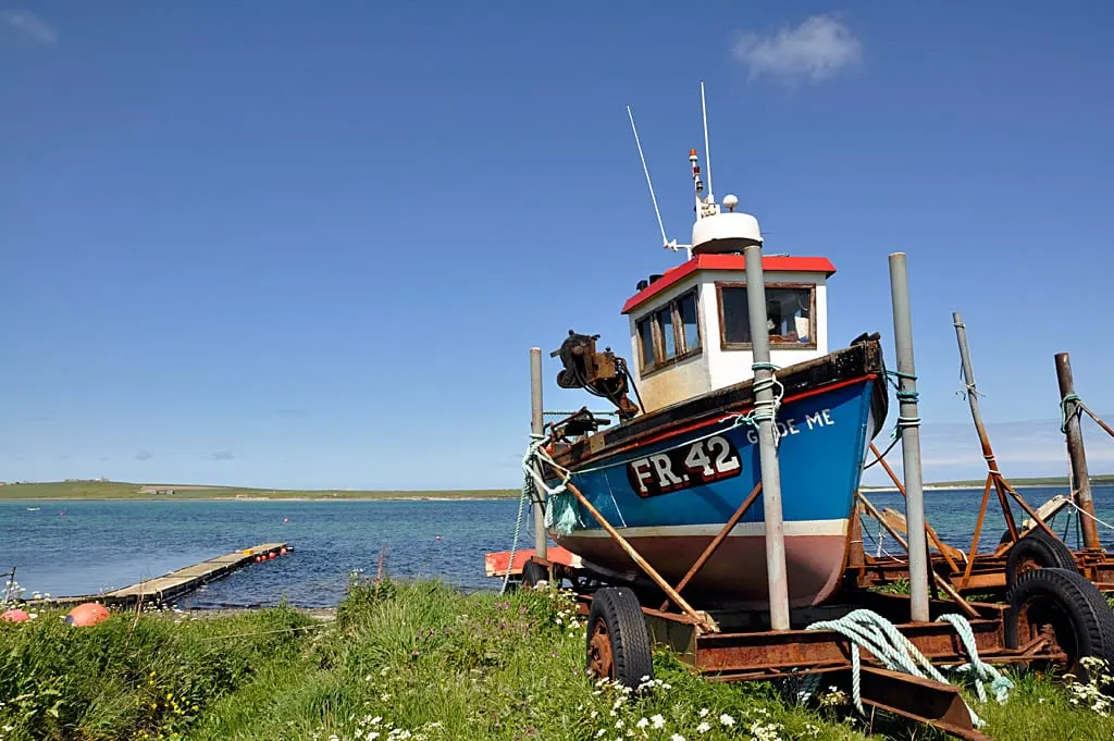 Photo of Westray, an island in the Orkney Islands, the Scottish Highlands and Islands.