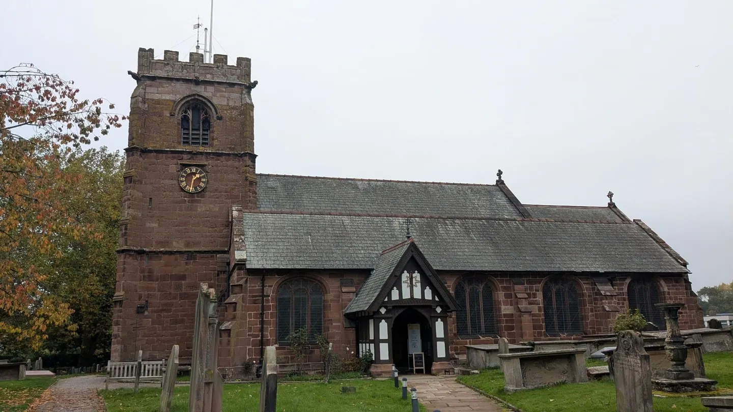 Photo of Tattenhall, a village in Cheshire, north west England.