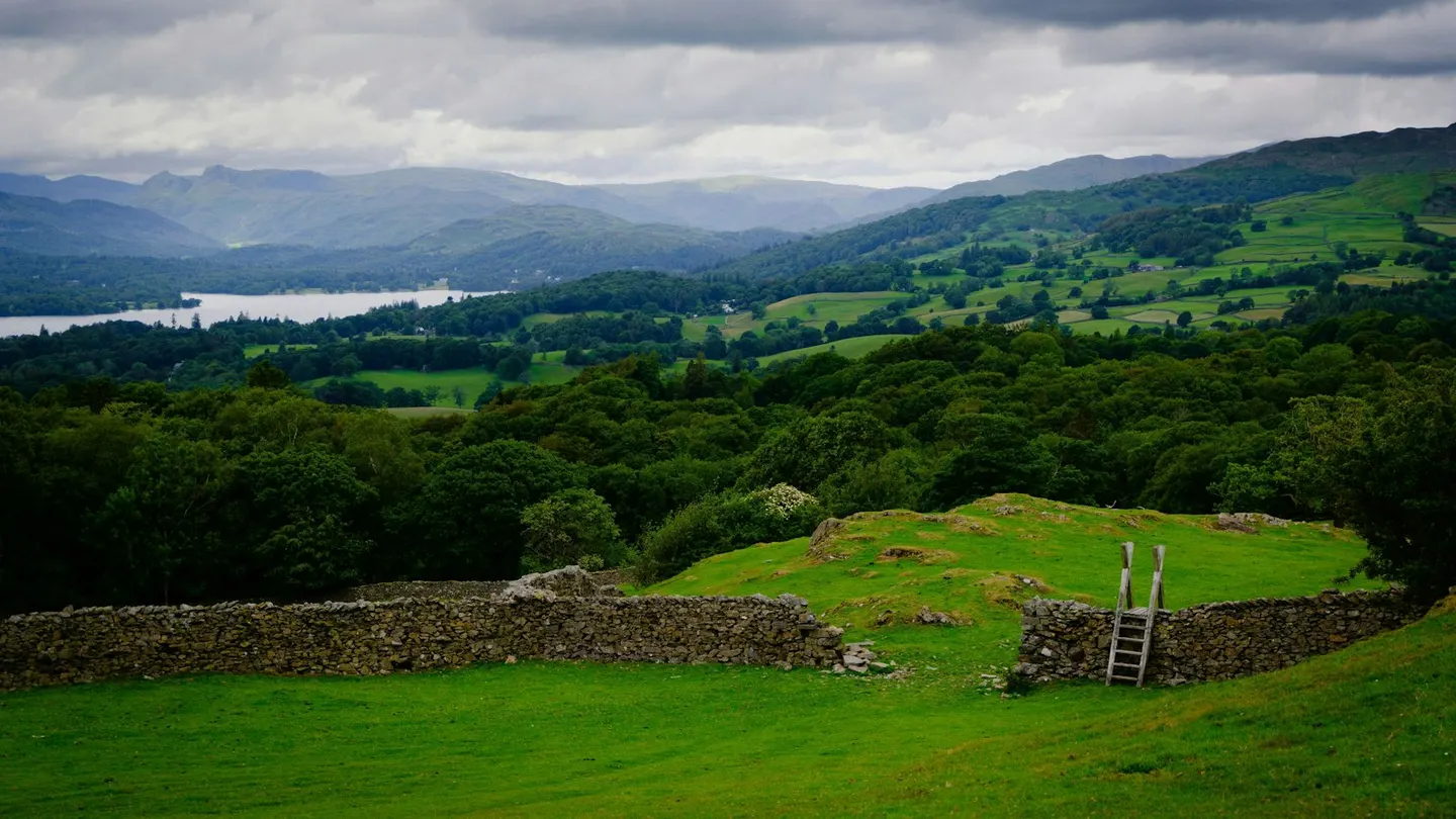 Photo: Orrest Head, a 238m Lake District fell near Windermere, Cumbria, north west England.