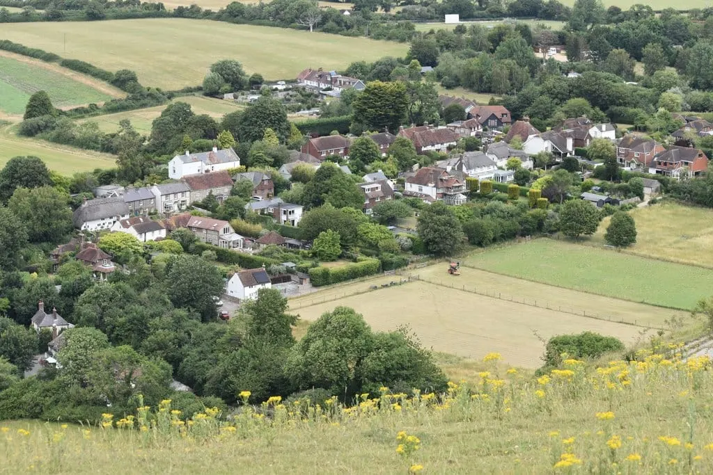 Photo of Fulking, a village in the South Downs, West Sussex, south east England.