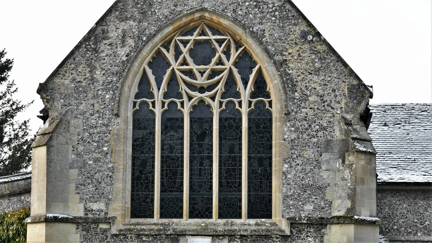 Photo of St Mary Bourne, a village in the North Wessex Downs, Hampshire, south east England.