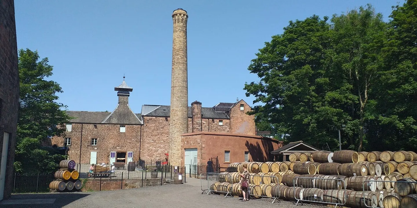 Photo of Annandale Distillery, a distillery in Dumfries and Galloway, southern Scotland.