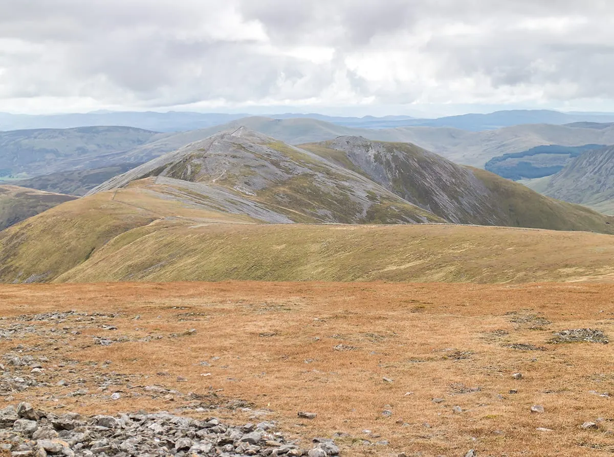 Photo: Glas Maol, a 1,068m Munro in the Cairngorms, the Angus, north east Scotland.