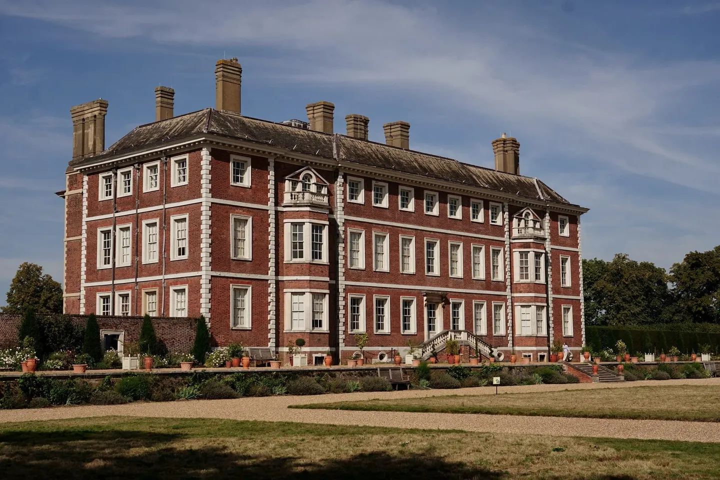 Photo of Ham House, a Grade II* registered house & garden near Twickenham, London, England.