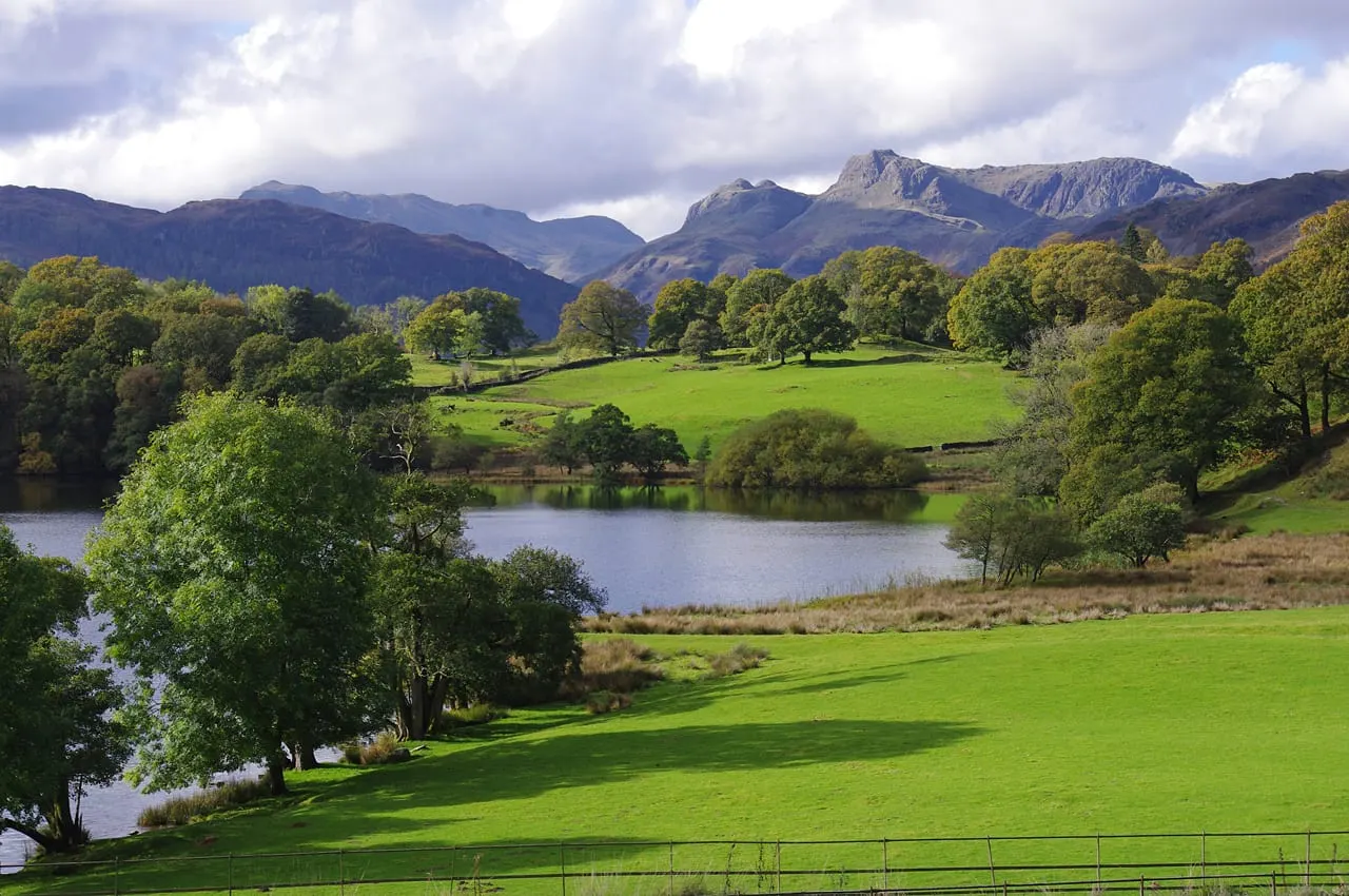 Photo of Sticklebarn and Great Langdale, a country estate near Elterwater in the Lake District, Cumbria, north west England.
