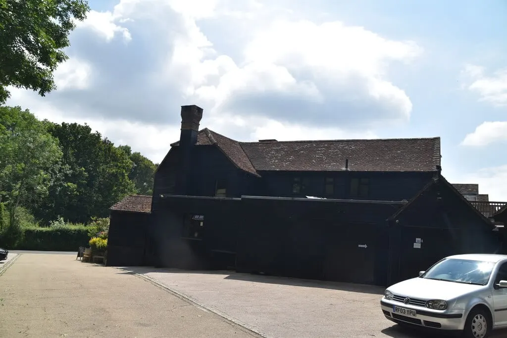 Photo of The Bottle House Inn, a pub near Penshurst in the High Weald, Kent, south east England.