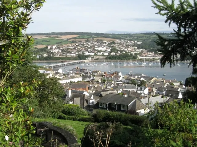Photo of Shaldon, a village in Devon, south west England.