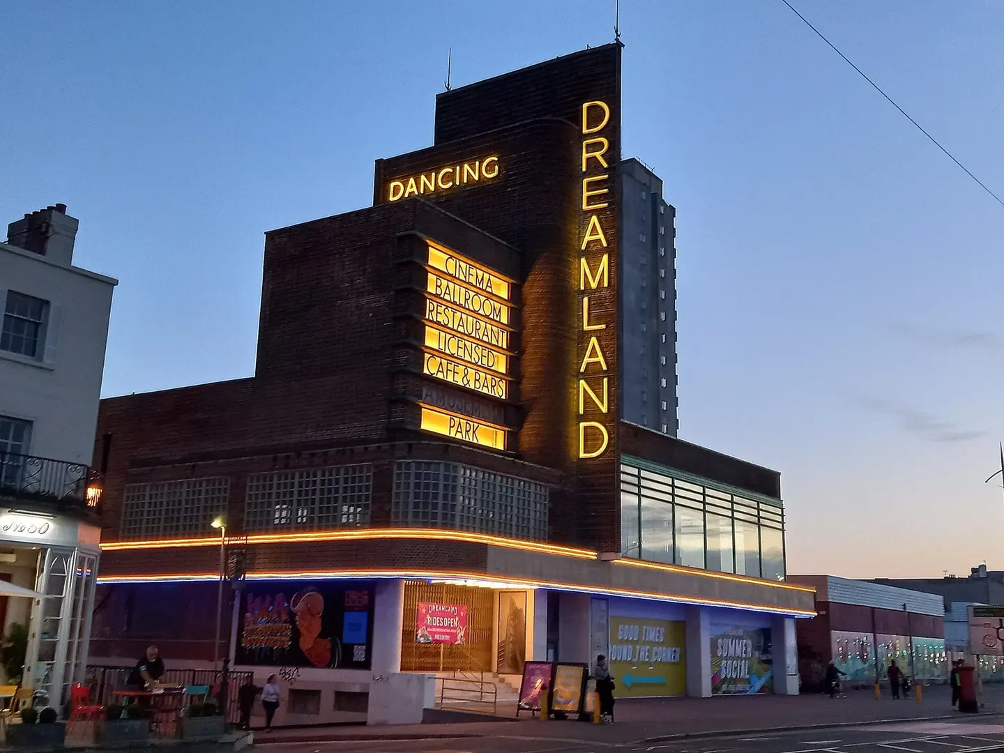 Photo of Dreamland, a visitor attraction near Broadstairs, Kent, south east England.