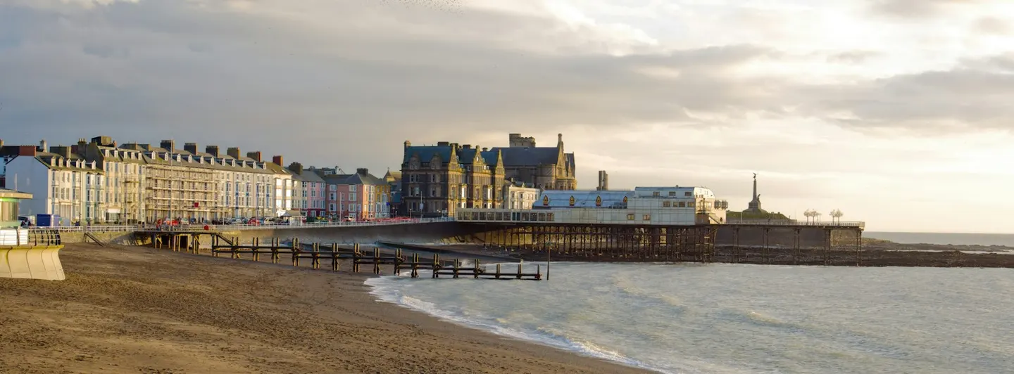 Photo of Aberystwyth, a village in Ceredigion, mid Wales.