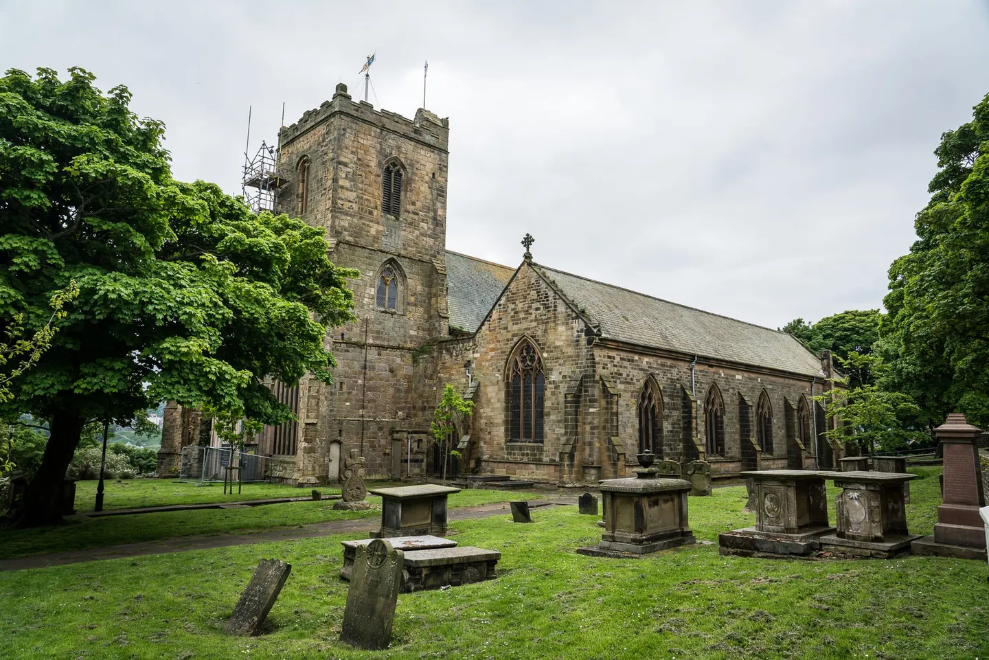 Photo of St Mary's Church, Scarborough, a church in North Yorkshire, northern England.