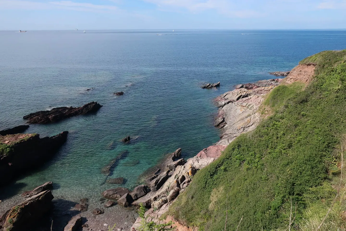 Photo of Wembury Point, a Site of Special Scientific Interest near Newton Ferrers, Devon, south west England.
